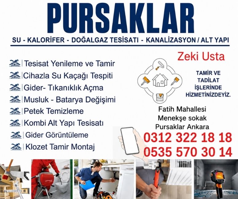 Pursaklar Tıkanık Açma
